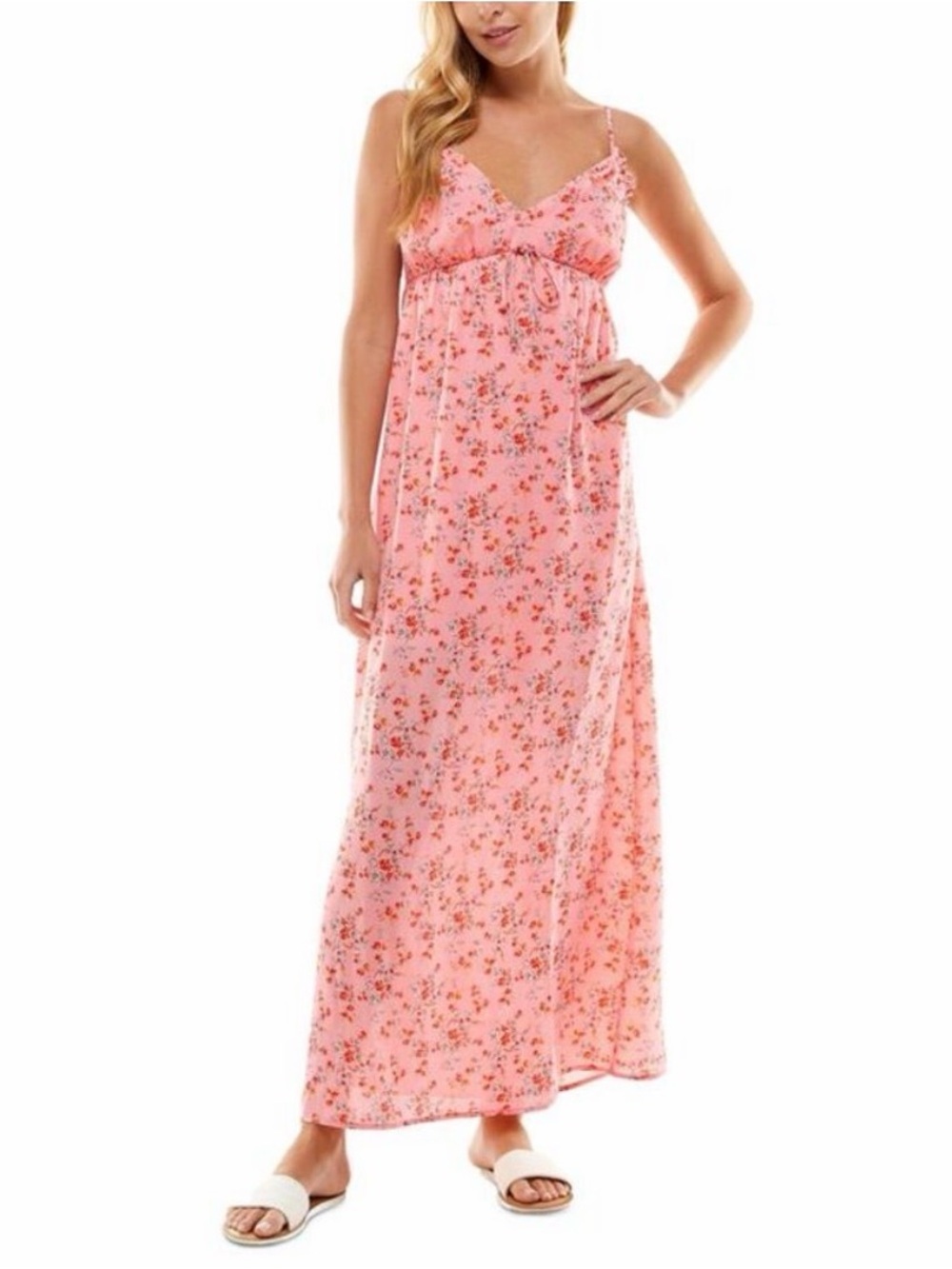 City Studio Pink Floral Maxi Dress Size XXL New With Tags